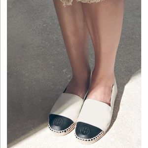 TORY BURCH 🔴 color block espadrille flats
